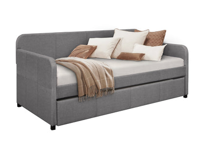 Fatimah Gray Daybed with Trundle