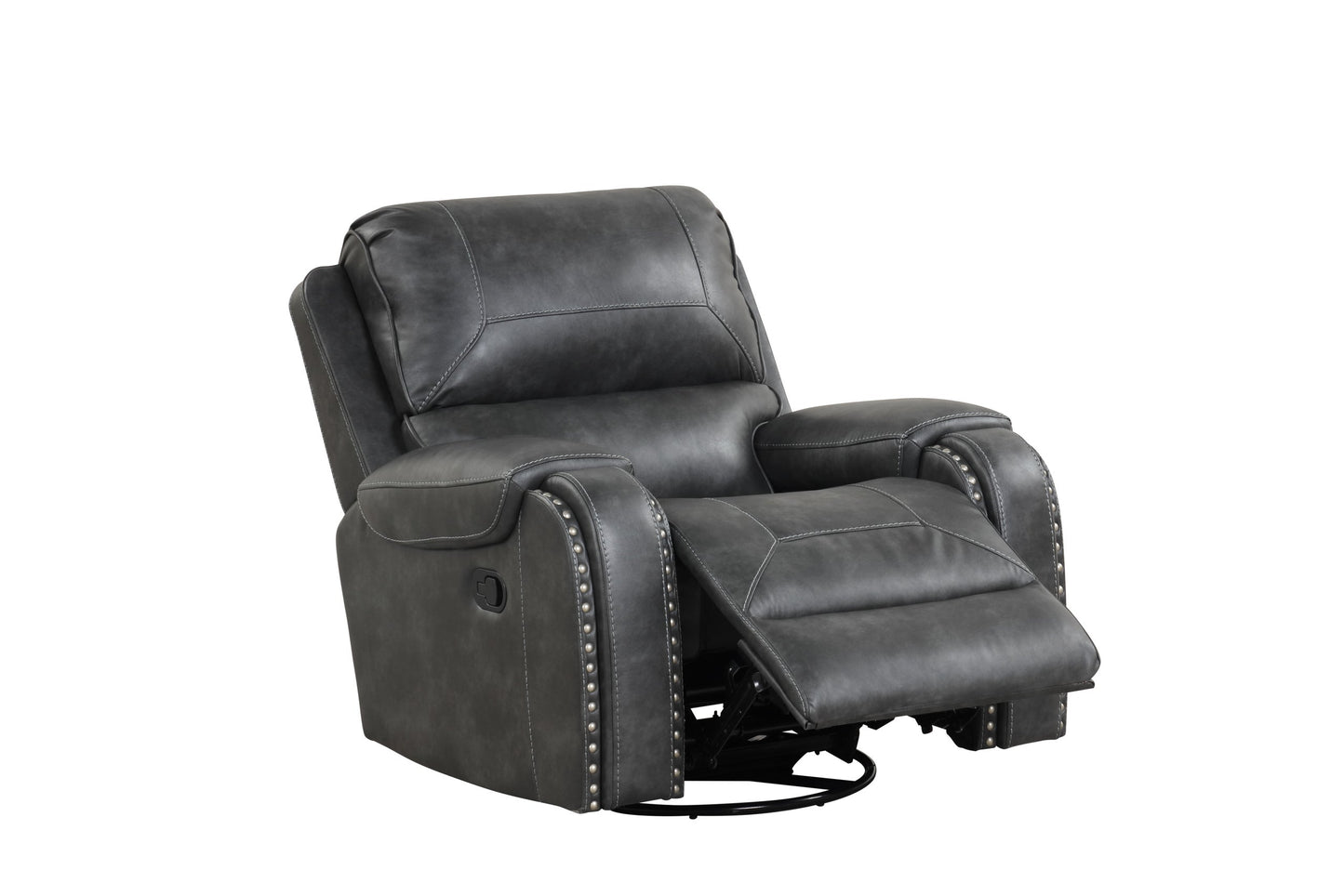 Titan Charcoal Oversized 3-Piece Reclining Living Room Set