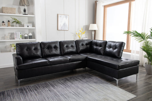 Vintage Black Sectional