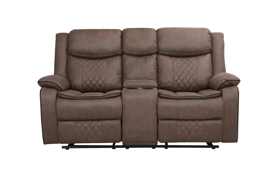 Weston Brown 3-Piece Reclining Living Room Set