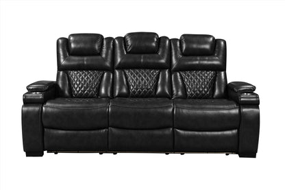 Woodland Black 3-Piece Power Reclining Living Room Set