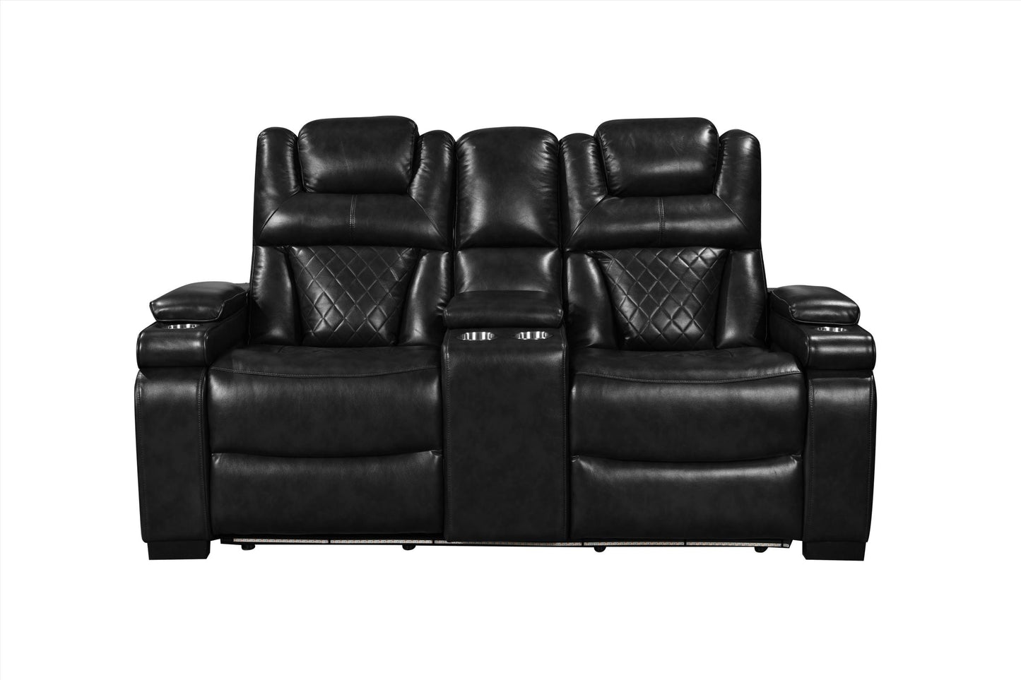 Woodland Black 3-Piece Power Reclining Living Room Set