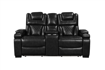 Woodland Black 3-Piece Power Reclining Living Room Set