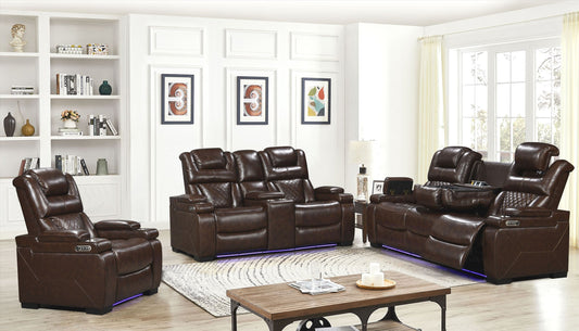 Woodland Brown 3-Piece Power Reclining Living Room Set